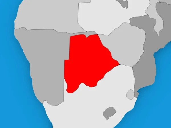 La carte de Botswana — Photo