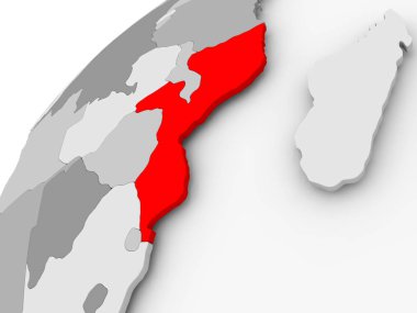 Mozambik gri siyasi dünya üzerinde