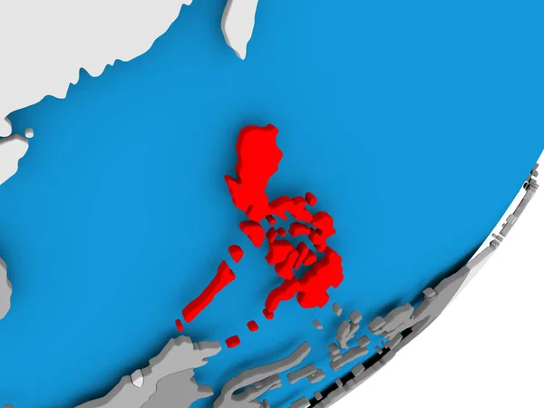 Χάρτης των Φιλιππίνων — Φωτογραφία Αρχείου