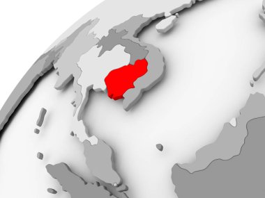 Kamboçya gri siyasi dünya üzerinde