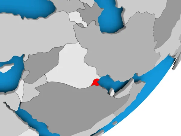 O mapa de Kuwait — Fotografia de Stock