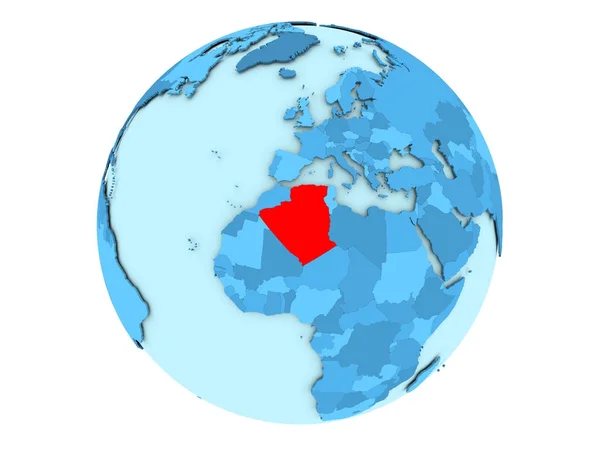 고립 된 블루 글로브에 알제리아 — 스톡 사진