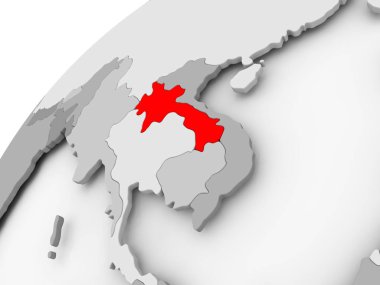 Laos gri siyasi dünya üzerinde