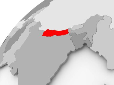 Nepal gri siyasi dünya üzerinde