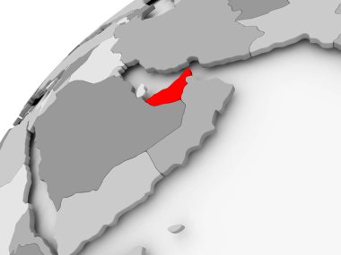 Birleşik Arap Emirlikleri gri siyasi dünya üzerinde