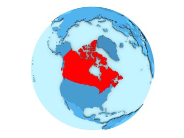 Kanada'da izole mavi Küre