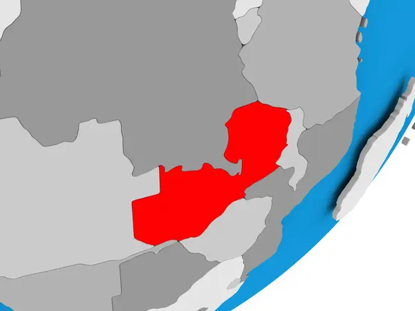 La carte de Zambie — Photo