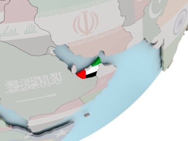 Dünya bayrakları ile Birleşik Arap Emirlikleri