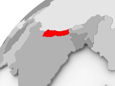 Nepal gri siyasi dünya üzerinde