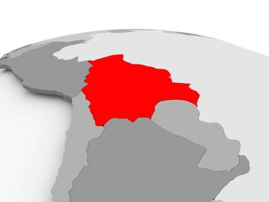 Bolivya gri dünya üzerinde