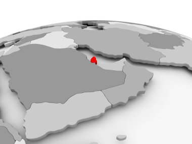 Katar gri dünya üzerinde