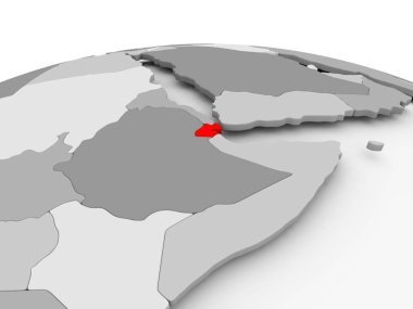 Cibuti gri dünya üzerinde