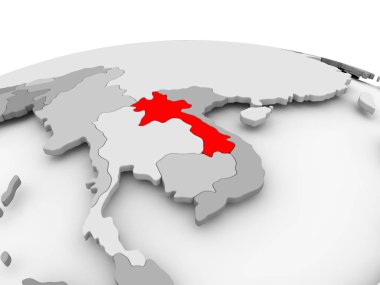 Laos gri dünya üzerinde