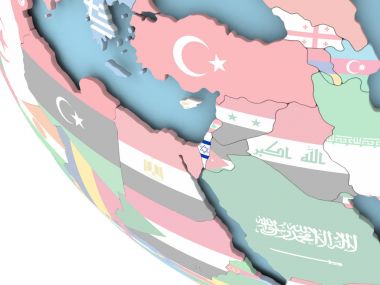 İsrail bayrağı dünya üzerinde