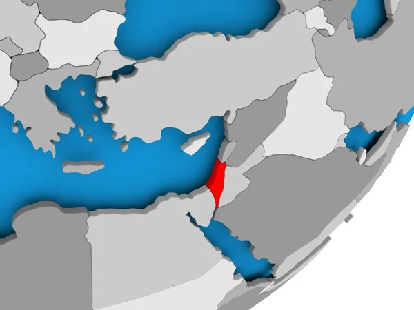 O mapa de Israel — Fotografia de Stock