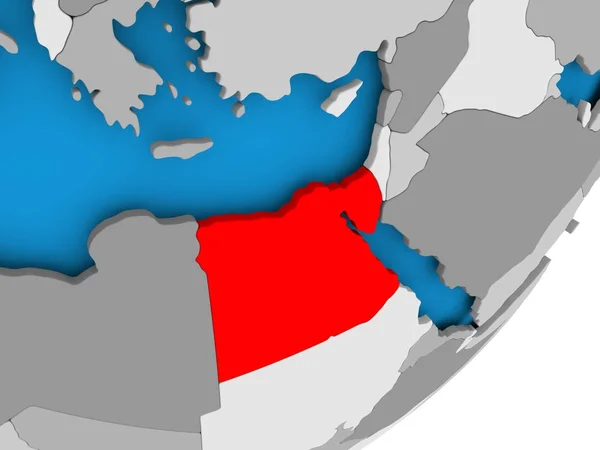 Mapa Egypta — Stock fotografie