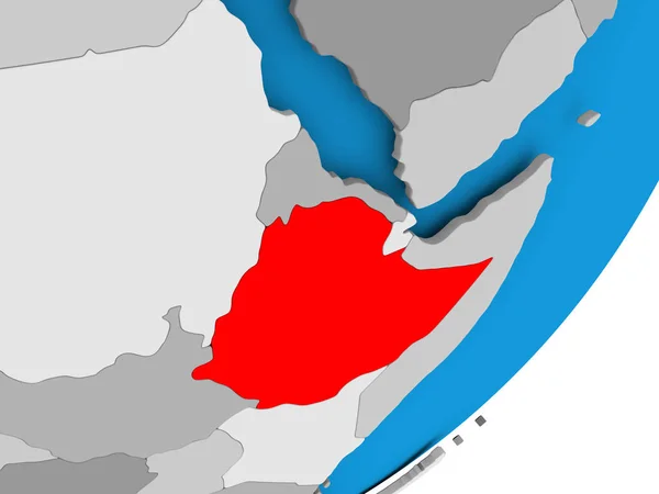 Mapa z Etiopie — Stock fotografie
