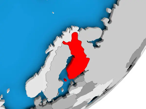 Mapa Finska — Stock fotografie