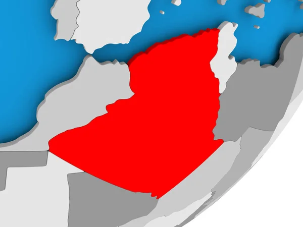 Χάρτης της Αλγερίας — Φωτογραφία Αρχείου