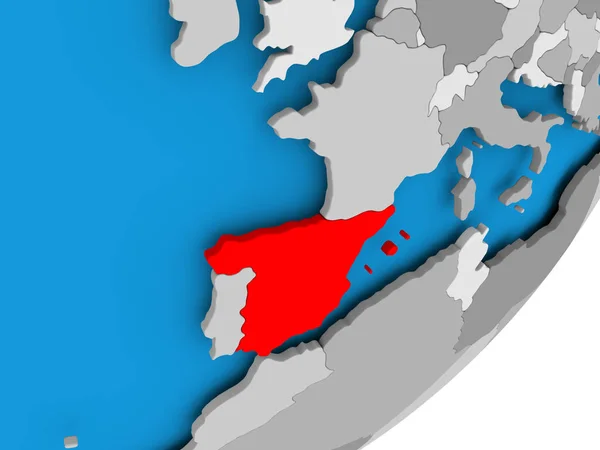 Karta över Spanien — Stockfoto