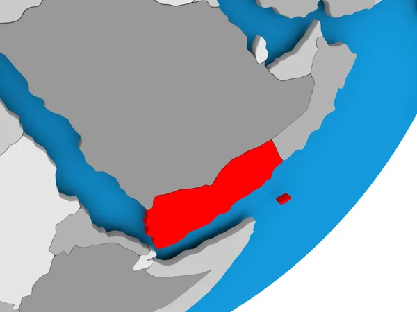 La mappa di Yemen — Foto Stock
