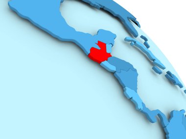 Mavi dünya üzerinde Guatemala