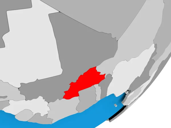 Mapa Burkina Faso — Zdjęcie stockowe