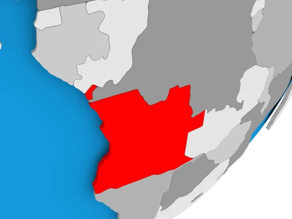 安哥拉的地图 — 图库照片