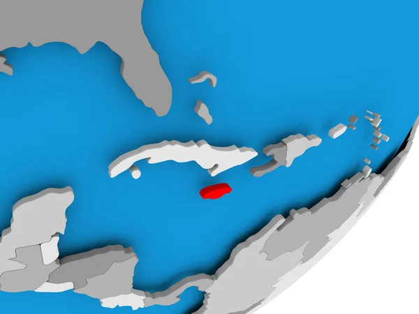 Χάρτης της Τζαμάικα — Φωτογραφία Αρχείου