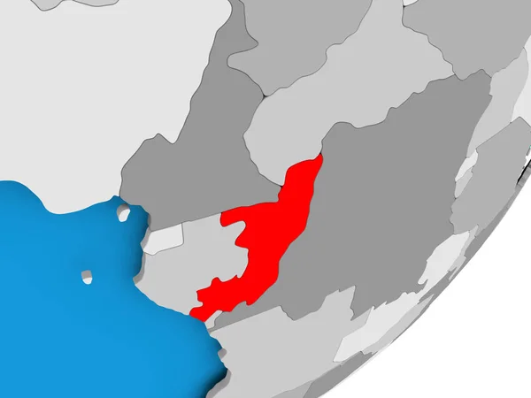 Mapa Kongo — Stock fotografie