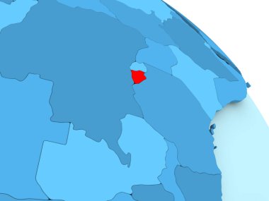 Burundi mavi dünya üzerinde