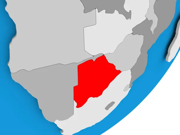 Kaart van botswana — Stockfoto