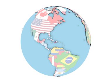 Haiti izole küre üzerinde