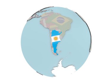 Arjantin bayrağı dünya ile