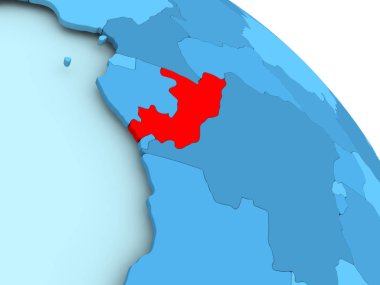 Kongo mavi dünya üzerinde