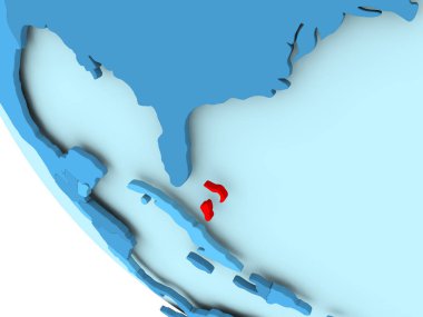 Bahamalar mavi siyasi dünya üzerinde
