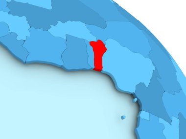 Benin mavi dünya üzerinde