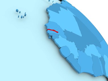 Gambiya mavi dünya üzerinde