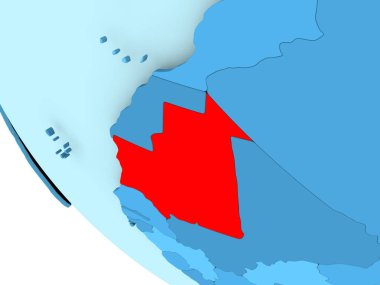 Moritanya mavi siyasi dünya üzerinde