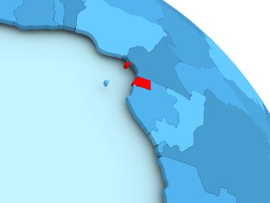 Mavi dünya üzerinde Ekvator Ginesi