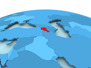 Ermenistan mavi siyasi dünya üzerinde