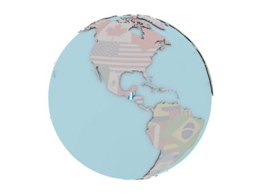 Guatemala bayrağı dünya üzerinde
