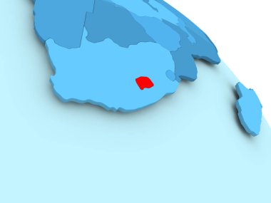 Lesotho mavi dünya üzerinde