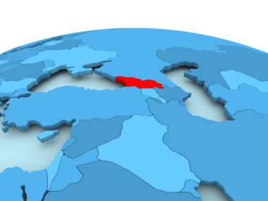 Georgia mavi siyasi dünya üzerinde