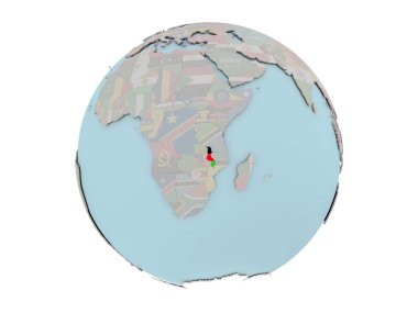 Malavi küre bayrağı ile