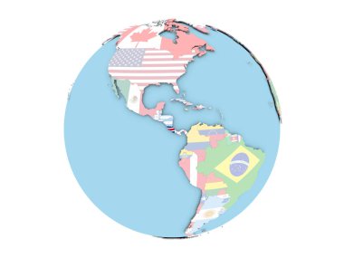 Kosta Rika izole küre üzerinde