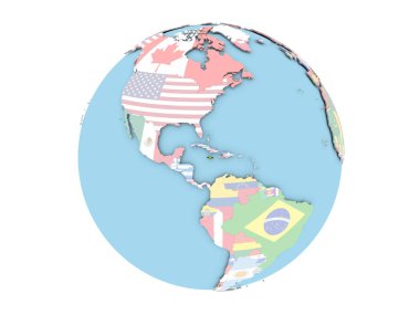 Jamaika izole küre üzerinde