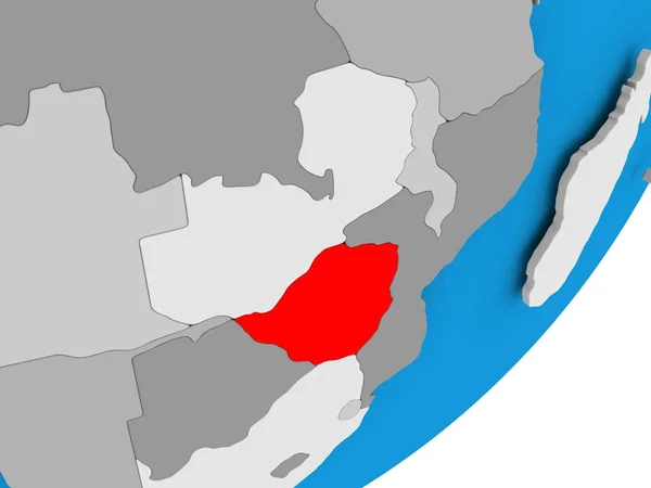 Mapa de zimbabwe — Fotografia de Stock