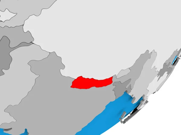 Karte von Nepal — Stockfoto
