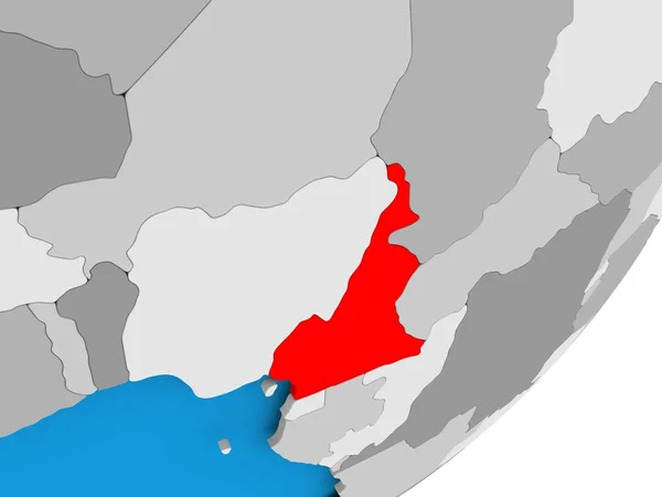 カメルーンの地図 — ストック写真